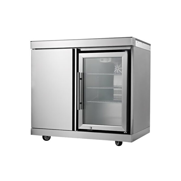 Refrigerator Stainless steel Cabinets OR-F001 Refrigerator+ Cabinet