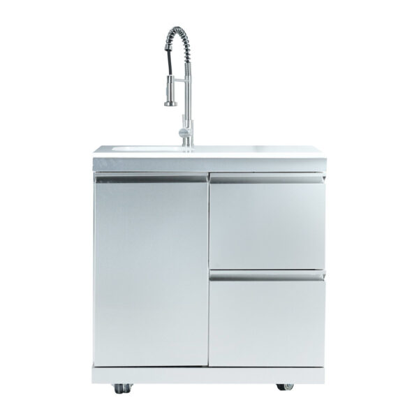 Sink + Faucet Stainless steel Cabinets OR-SD02-W
